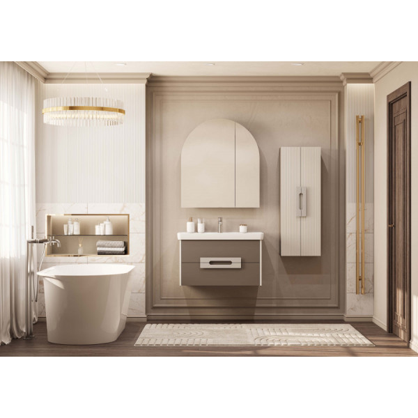 Пенал подвесной Aquaton Ар-Деко 400x220x1100 кашемир (1.A284.7.03D.D6E.0)