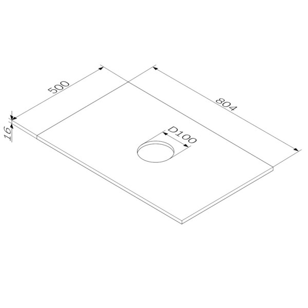 Столешница AM.PM Func 50x80 под накладную раковину, для тумбы, белый глянец (M8FST0801WG) Столешница AM.PM Func 50x80 под накладную раковину, для тумбы, белый глянец (M8FST0801WG)
