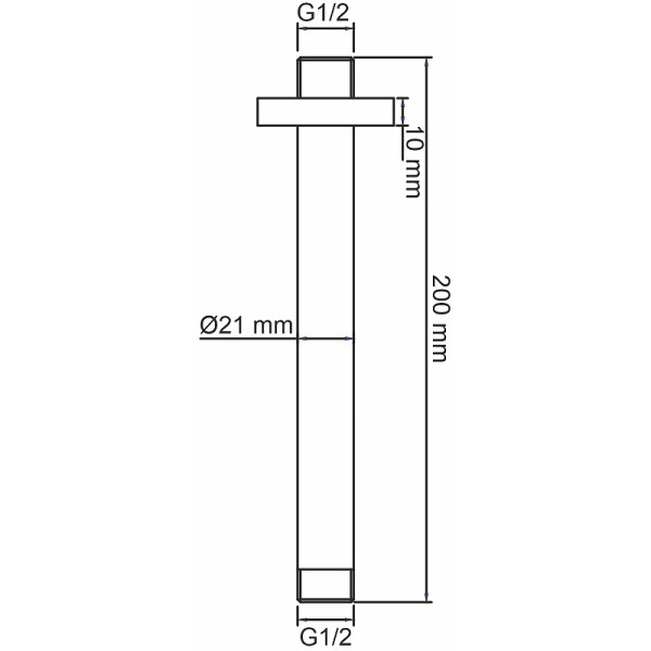 Излив WasserKRAFT золотой (A234)