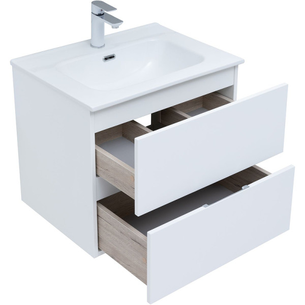 Тумба подвесная Aquanet Алвита New 60 2 ящика, белый матовый (00277510) Тумба подвесная Aquanet Алвита New 60 2 ящика, белый матовый (00277510)
