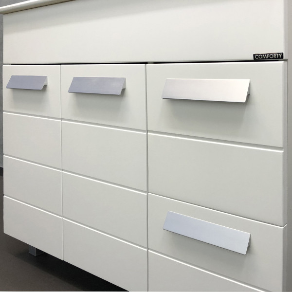 Тумба напольная Comforty Модена М 910x875x465 белый матовый с раковиной (00-00001485) Тумба напольная Comforty Модена М 910x875x465 белый матовый с раковиной (00-00001485)