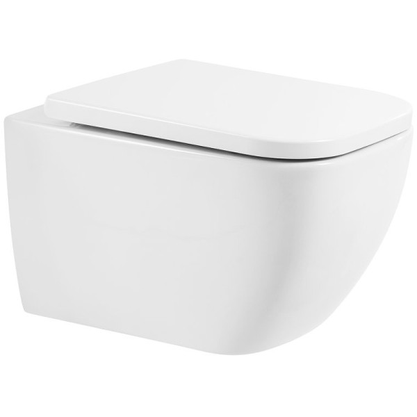 Унитаз подвесной BelBagno Alpina безободковый (BB10100CHR/SC)