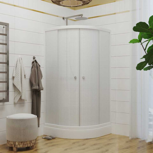 Душевой уголок Triton Стандарт А 100х100 стекло лён