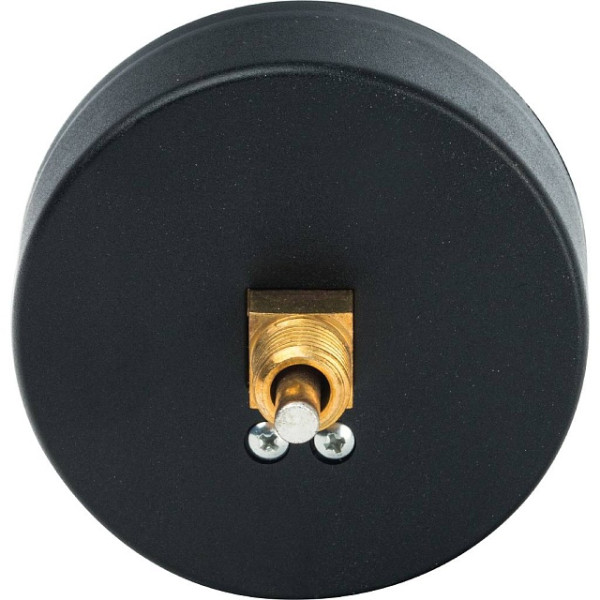 Термоманометр радиальный Stout 1/2" 80 мм 0-120°С 0-4 бар Stout (с автоматическим запорным клапаном) (SIM-1006-800415)