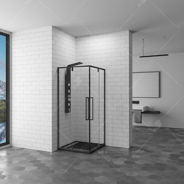 Душевой уголок RGW SV-33 B 80*80 стекло прозрачное, профиль черный 06323388-14 Душевой уголок RGW SV-33 B 80*80 стекло прозрачное, профиль черный 06323388-14
