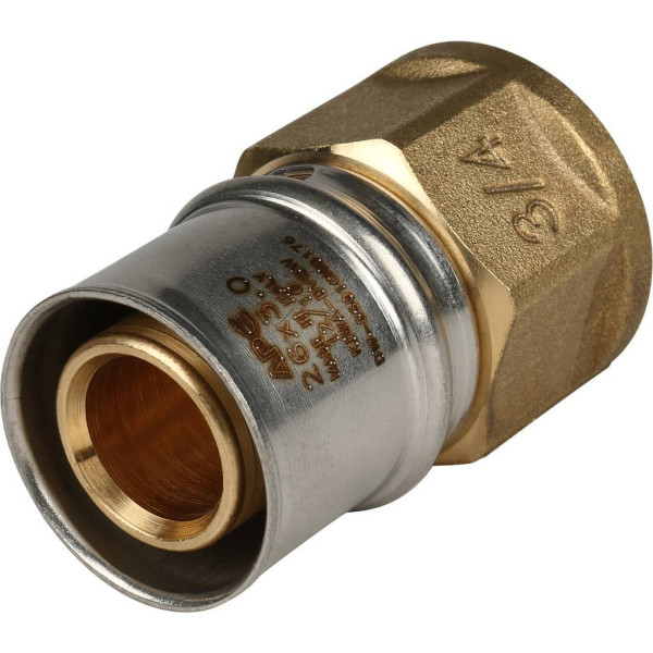 Соединение прямое 26x3/4"В Stout (пресс) (SFP-0002-003426) Соединение прямое 26x3/4"В Stout (пресс) (SFP-0002-003426)