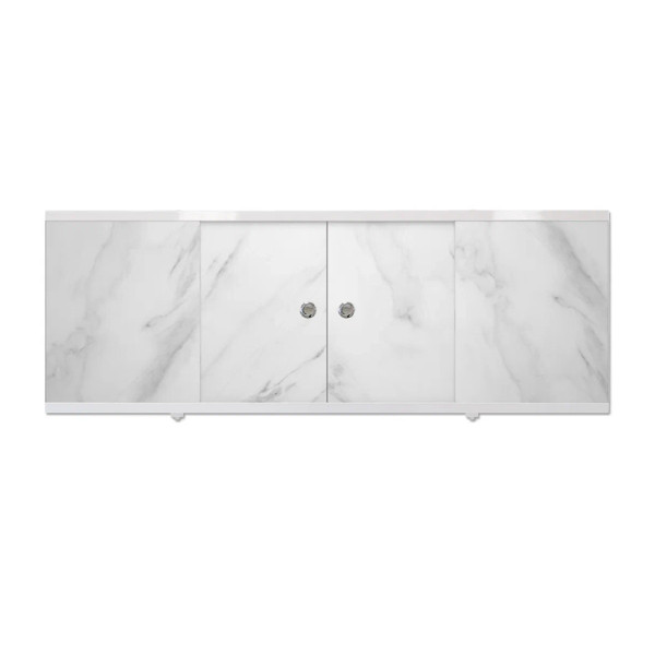 Экран фронтальный Melodia Rumba 150 белый мрамор (MBSR15002)