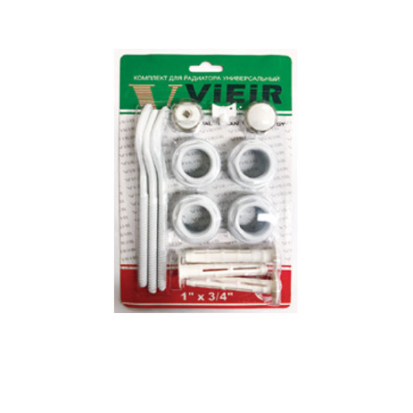Комплект универсальный для монтажа радиатора 3/4" Vieir (3 кронштейна) (VR13B) Комплект универсальный для монтажа радиатора 3/4" Vieir (3 кронштейна) (VR13B)