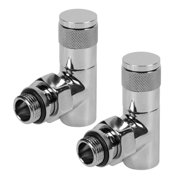 Комплект дизайн-вентилей Royal Thermo PIANO 1/2" угловой (хром) (RTE 50.028) Комплект дизайн-вентилей Royal Thermo PIANO 1/2" угловой (хром) (RTE 50.028)