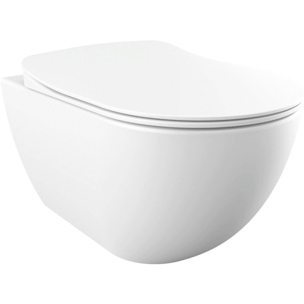 Унитаз подвесной с биде Creavit Free 35,3x51x34,2 белый матовый (FE322-00MB00E-0000)