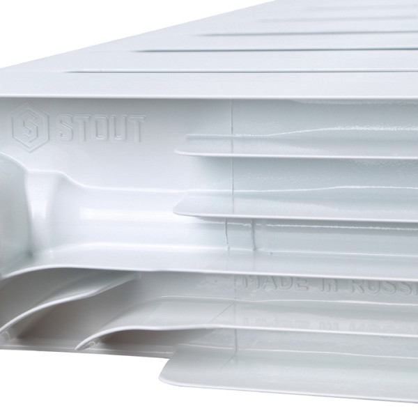 Радиатор биметаллический Stout Space 500 13 секций (нижнее правое подключение RAL9016) (SRB-0320-050013) Радиатор биметаллический Stout Space 500 13 секций (нижнее правое подключение RAL9016) (SRB-0320-050013)