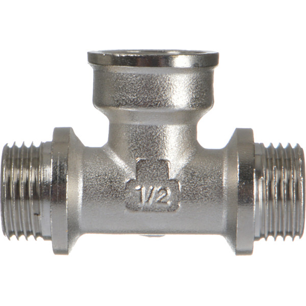 Тройник 1/2" НВН TeRma (никель) (06104) Тройник 1/2" НВН TeRma (никель) (06104)