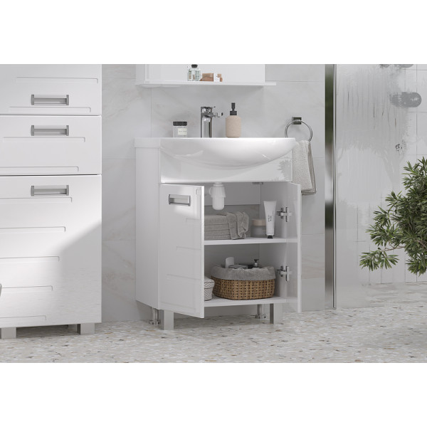 Тумба напольная Volna Joli 660x800 белая (tnJOLI70.2D-01) Тумба напольная Volna Joli 660x800 белая (tnJOLI70.2D-01)