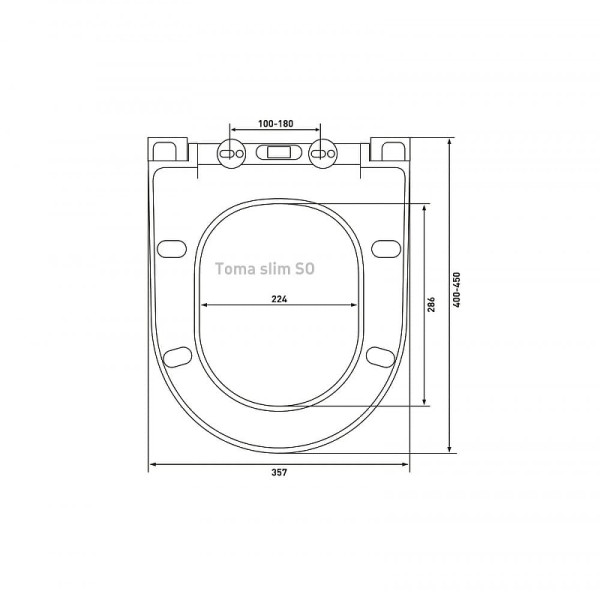 Инсталляция Berges Novum с подвесным унитазом, кнопка L5 SoftTouch черная, унитаз MASCON Rimless, сиденье Toma Slim SO (043217)