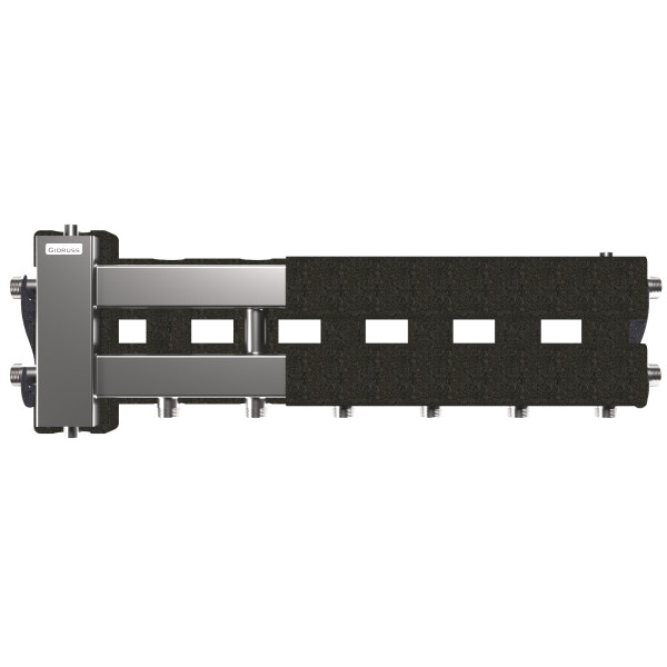 Коллектор балансировочный Gidruss BMSS-60-4D.EPP (до 60 кВт, вх. G 1", 3+1 контура G 1", 4D-кронштейны K.UMS, EPP-термоизоляция, нерж ст.) Коллектор балансировочный Gidruss BMSS-60-4D.EPP (до 60 кВт, вх. G 1", 3+1 контура G 1", 4D-кронштейны K.UMS, EPP-термоизоляция, нерж ст.)