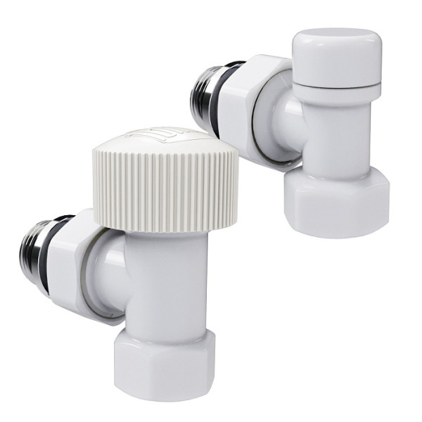 Комплект термостатический угловой 1/2" Royal Thermo Design М30х1,5 (Белый) (RATVDU11212WH) Комплект термостатический угловой 1/2" Royal Thermo Design М30х1,5 (Белый) (RATVDU11212WH)