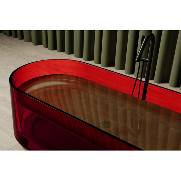 Ванна из полиэфирной смолы Abber Kristall 170x75x55 красная (AT9708Rubin) Ванна из полиэфирной смолы Abber Kristall 170x75x55 красная (AT9708Rubin)