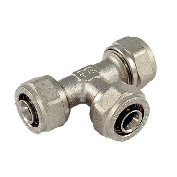 Тройник Tiemme 20x20x20 (обжим) (1600009)