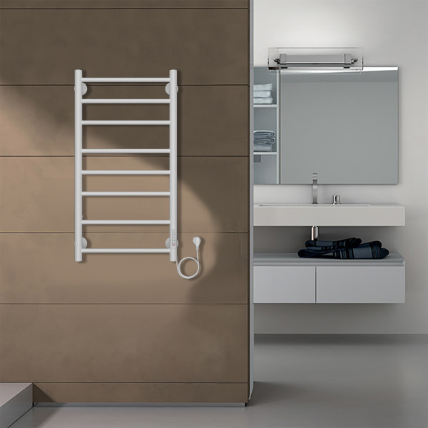 Полотенцесушитель электрический Azario Parma 400x800 белый Полотенцесушитель электрический Azario Parma 400x800 белый