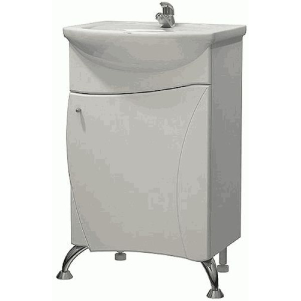 Тумба напольная Melodia Парус 50 (Уют 50) 49.8x70 белая (MFR79404WT)