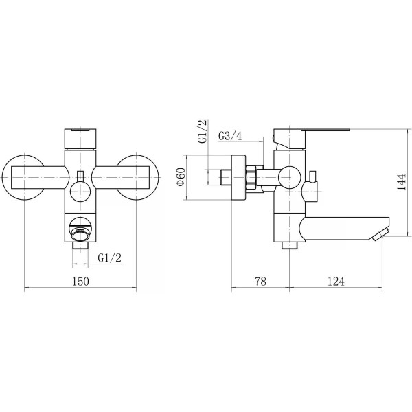 Душевая система Fashun сатин (A52401N-1)