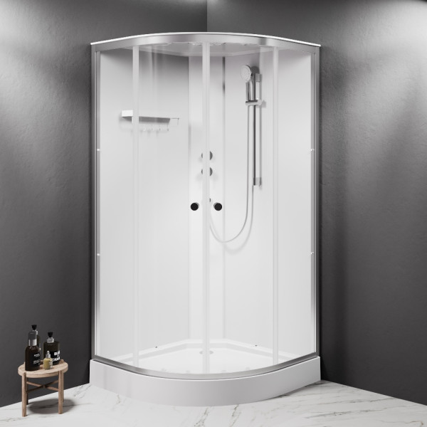 Душевая кабина AM.PM X-Joy 100x100 профиль мат.хром, стекло прозрачное (W94C-401-100MT) Душевая кабина AM.PM X-Joy 100x100 профиль мат.хром, стекло прозрачное (W94C-401-100MT)