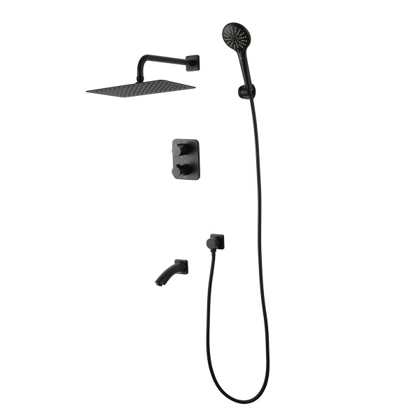 Смеситель для ванны и душа Lemark Bronx встраиваемый хром (LM3742BL)