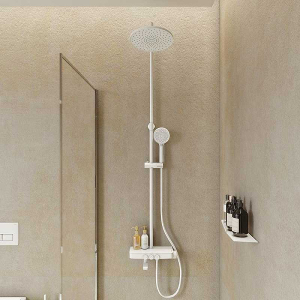 Душевая система Iddis Shelfy белый матовый (SHEWTBTi06) Душевая система Iddis Shelfy белый матовый (SHEWTBTi06)