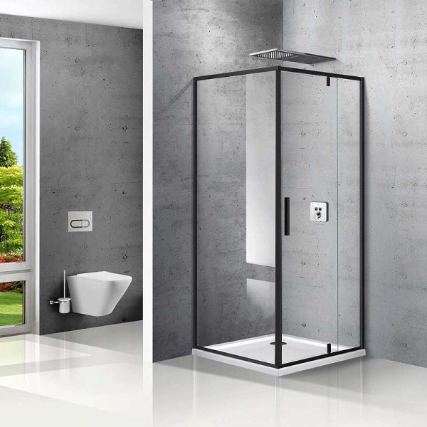 Душевой уголок Vincea Stresa VSP-1S 900х900х1950 стекло прозрачное, профиль черный (VSP-1S900CLB) Душевой уголок Vincea Stresa VSP-1S 900х900х1950 стекло прозрачное, профиль черный (VSP-1S900CLB)