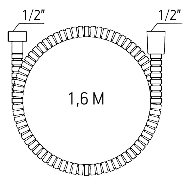 Душевой гарнитур Esko черный (ASH16 Black) Душевой гарнитур Esko черный (ASH16 Black)