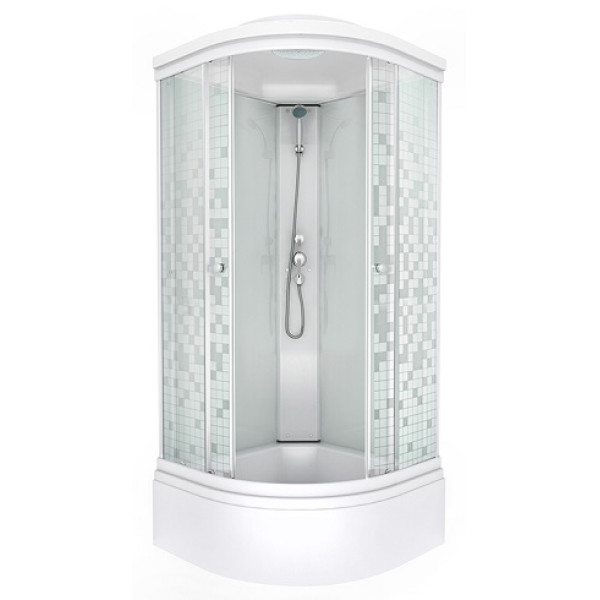 Душевая кабина Triton Стандарт В 100х100 стекло мозаика, с душевым набором ДН4