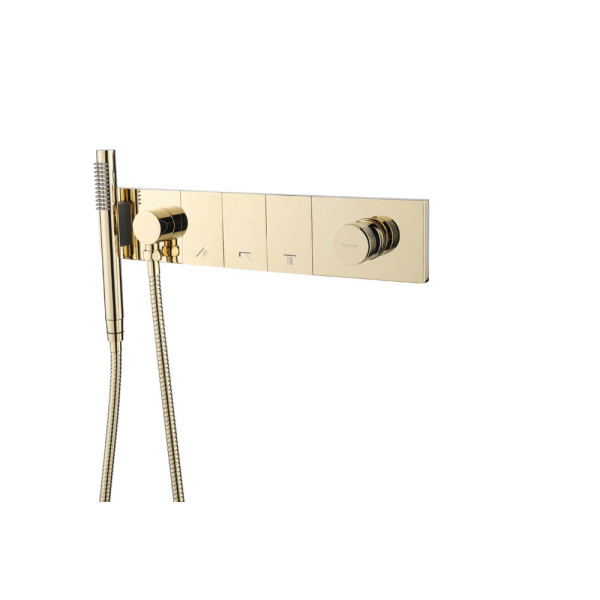 Смеситель для душа Boheme Zodiac с ручным душем Gold (132-SYS-G)