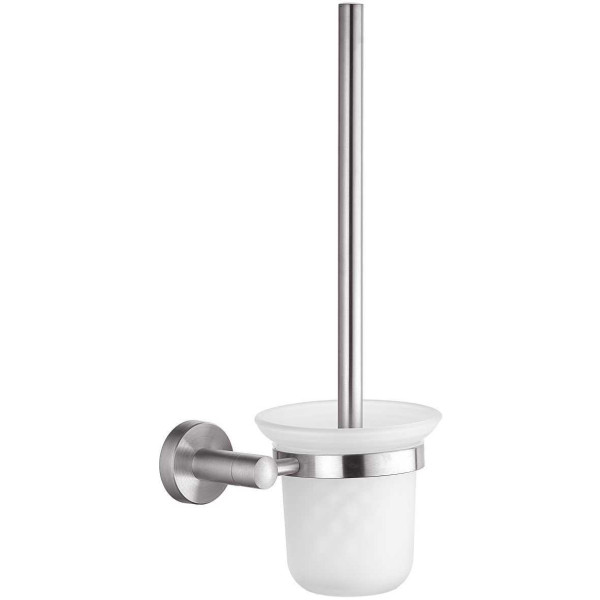Ершик Fashun для унитаза подвесной со стеклянным Стакан Fashun ом и держателем SUS304 сатин (A51510)