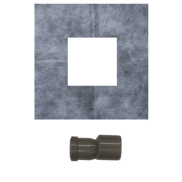 Трап горизонтальный Azario 360° 150x150 хром (AZZ3150)