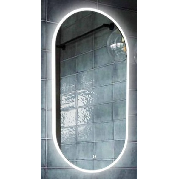 Зеркало Континент Delight 55х100 с LED подсветкой и сенсорным выключателем Зеркало Континент Delight 55х100 с LED подсветкой и сенсорным выключателем