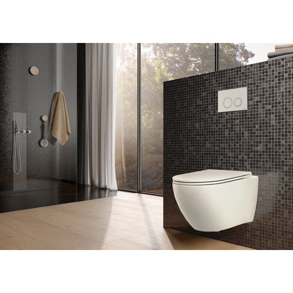 Унитаз подвесной Tece TECEspring R безободковый микролифт (9700998)