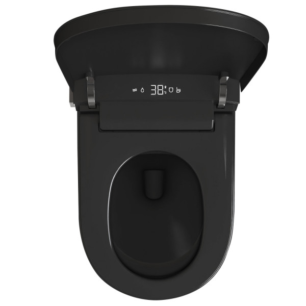 Унитаз-биде подвесной электронный Abber Bequem черный матовый (AC1121SMB)