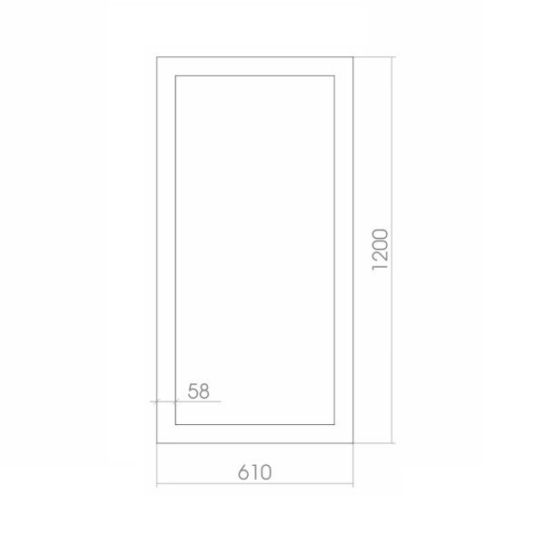 Зеркало Loranto Верона 610х1200 (ФР-00000176) Зеркало Loranto Верона 610х1200 (ФР-00000176)