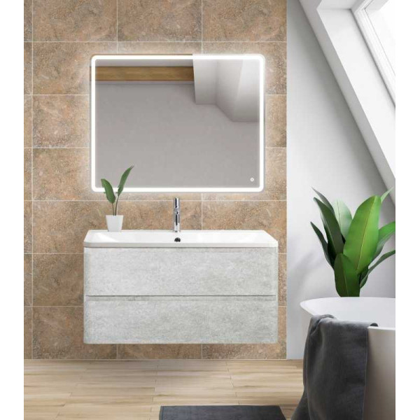Тумба подвесная BelBagno Albano 90 Cemento Verona Grigio (ALBANO-900-2C-SO-CVG)