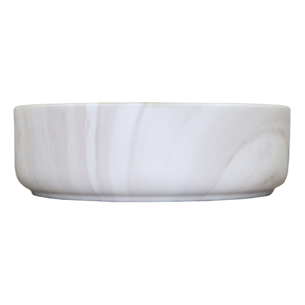 Раковина накладная Azario 35,5x35,5x12 серый мраморный (AZ-3134-M817)