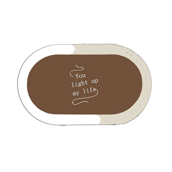 Коврик для ванной Melodia OVALE диатомитовый 50х80 шоколад (MK202)