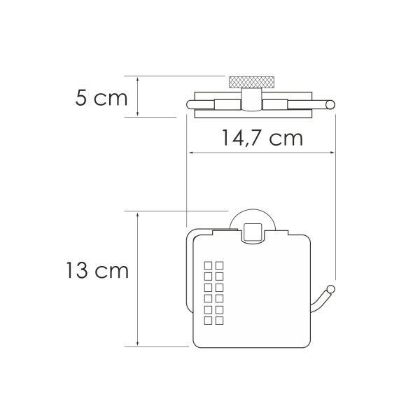 Держатель для туалетной бумаги WasserKRAFT Mosel хром (K-46625)