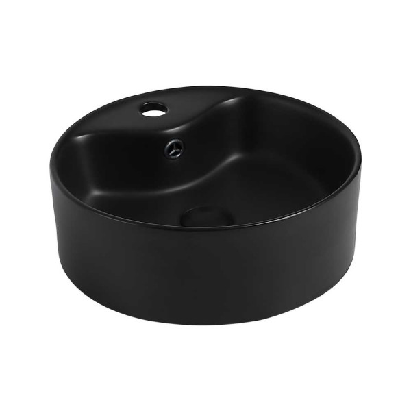 Раковина накладная ABBER Bequem 41x41 черная (AC2104MB)