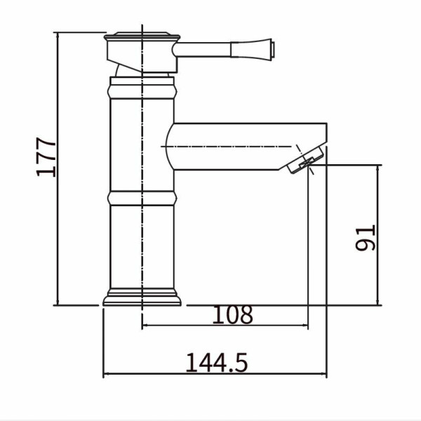 Смеситель для раковины Fashun сатин (A51008)