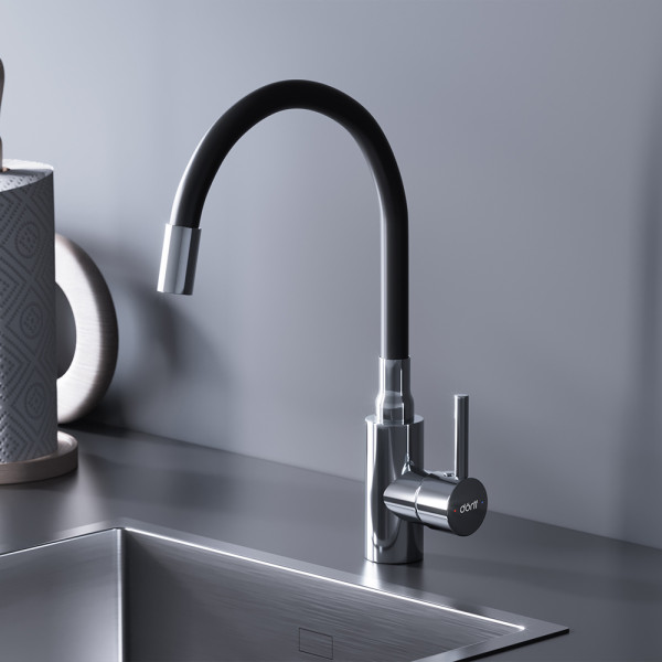 Смеситель для кухни Dorff Logic черный (D3007622)