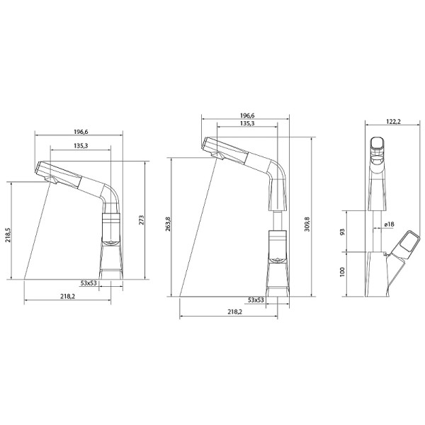 Смеситель для кухни Lemark Soul черный (LM6008BL)