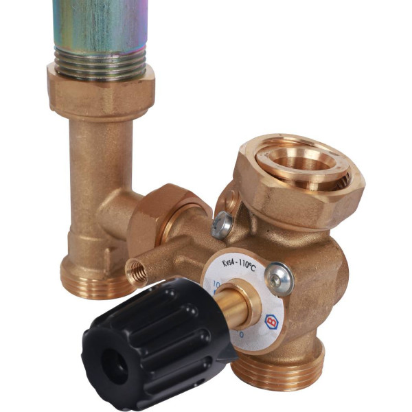 Насосная группа Stout 3/4" (с 3-х ходовым приводным смесителем, без насоса) (SDG-0007-002001)