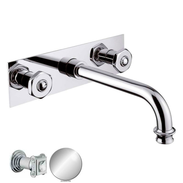 Смеситель для раковины Cezares Aphrodite хром, ручки квадратные - кристалл Swarovski (APHRODITE-BLS2-01-Sw) Смеситель для раковины Cezares Aphrodite хром, ручки квадратные - кристалл Swarovski (APHRODITE-BLS2-01-Sw)