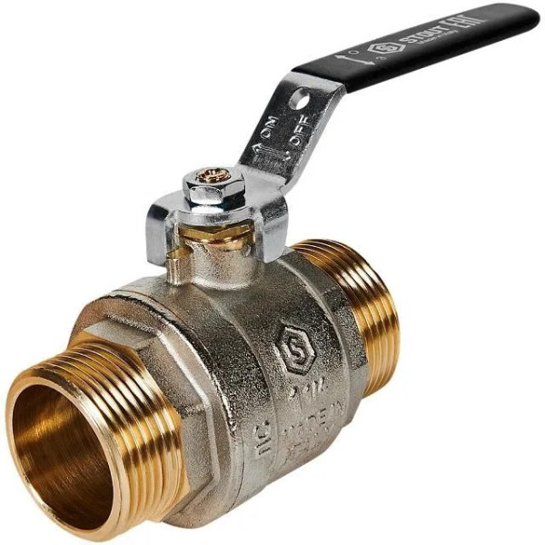Кран 1 1/4" НН шаровый Stout ГОСТ (чёрная ручка, полнопроходной) SVB-0005-200032 Кран 1 1/4" НН шаровый Stout ГОСТ (чёрная ручка, полнопроходной) SVB-0005-200032
