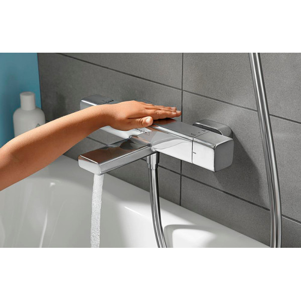 Смеситель для ванны Hansgrohe Ecostat E с термостатом хром (15774000)